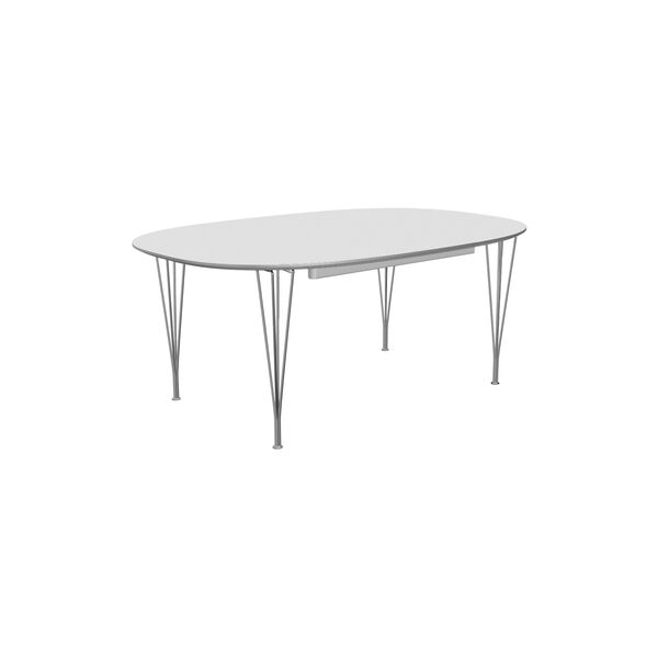 FH B619 Superellipse™ Dining Table, white, Fritz Hansen