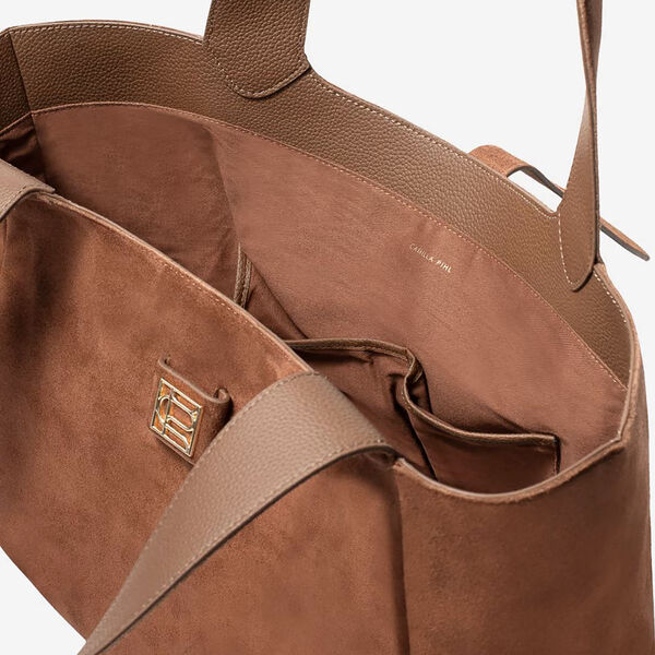 Lucille Tote Bag Large, cognac, CAMILLA PIHL