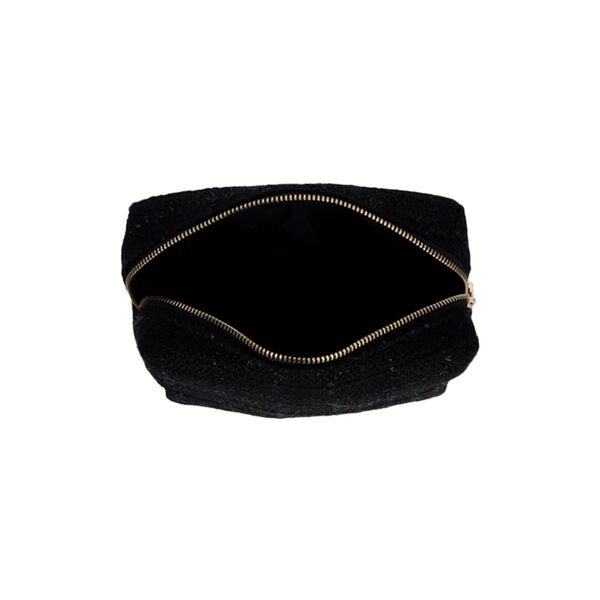 Tweed Make-Up Pouch Small, black, DARK department