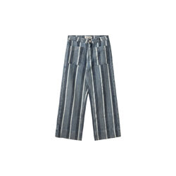 TOULOUSESW STRIPED CROPPED JEANS, 5127 blue&white denim stripe, Sofie Schnoor