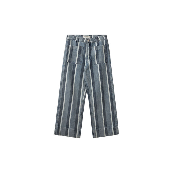 TOULOUSESW STRIPED CROPPED JEANS, 5127 blue&white denim stripe, Sofie Schnoor