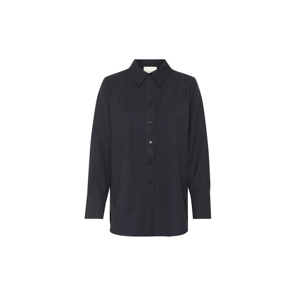 VittaMW Skjorte, mørksafirblå m. stripe, My Essential Wardrobe