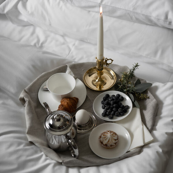 Office lysestake, polert messing, Skultuna