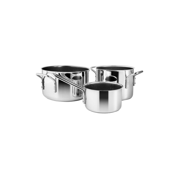 Stainless Steel Grydesett keramisk Slip-Let&reg; belegg, Eva Trio