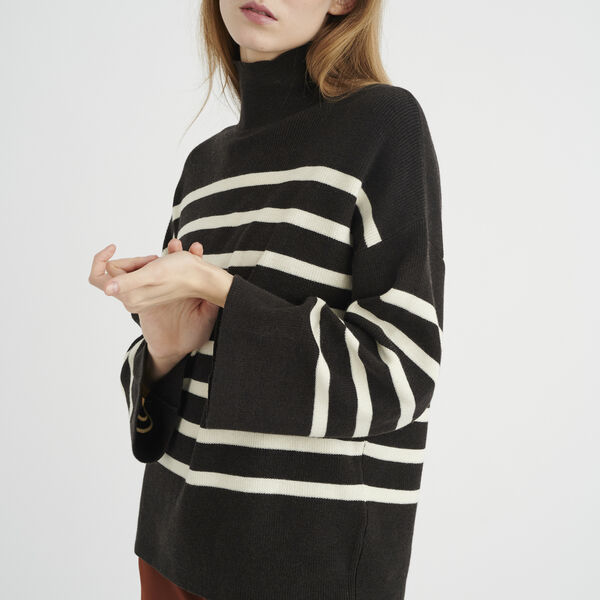 GittelIW Pullover, brown melange GittelIW Pullover, brown melange, InWear