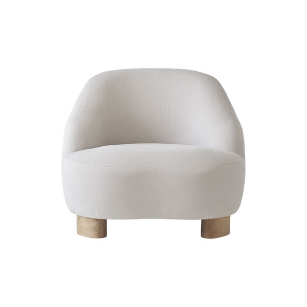 Margas LC1 loungestol, hvit/eik, &Tradition