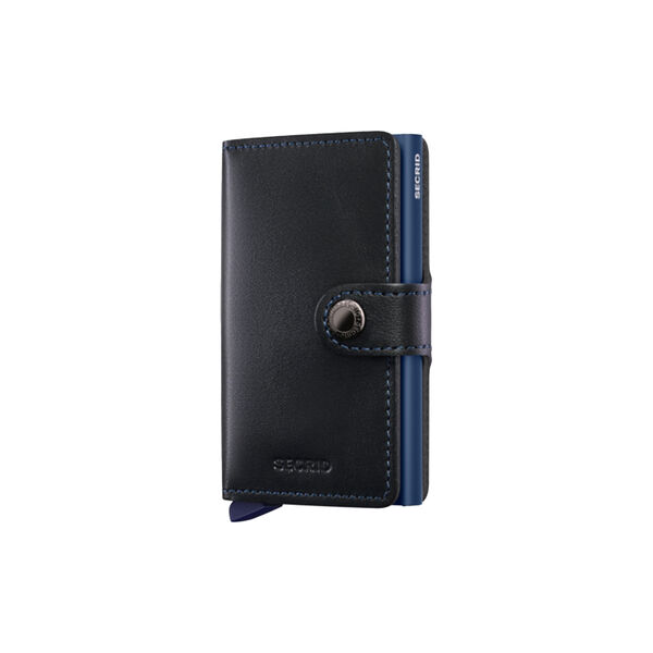 Miniwallet - Lommebok med kortholder, black/blue, Secrid