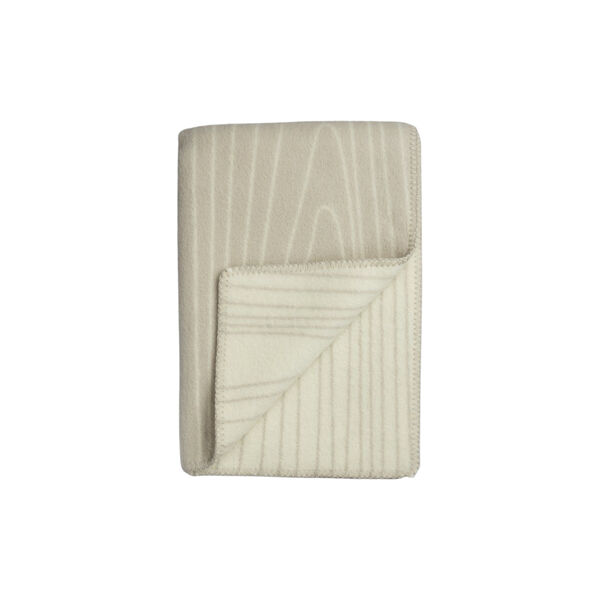 Skog Pledd, Beige/Natur, Røros Tweed