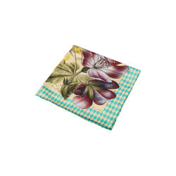 Harlequin Flower silkeskjerf, gul, Flora Danica Denmark