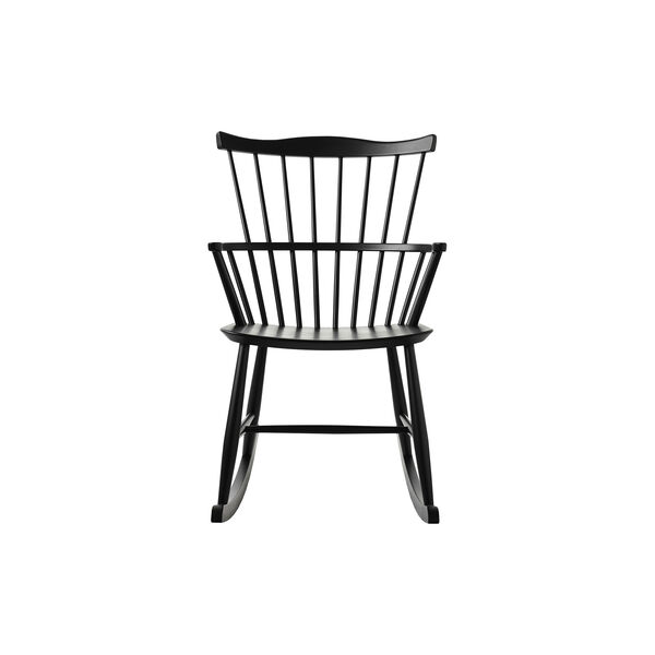 J52G gyngestol, sort, FDB Møbler