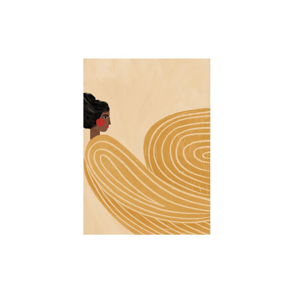 The Woman with the Yellow Stripes, Poster & Frame