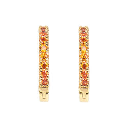 Emilia small hoops, orange, Emilia by Bon Dep