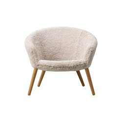 Ditzel loungestol, moonlight/oiled oak Ditzel loungestol, moonlight/oiled oak, Fredericia Furniture