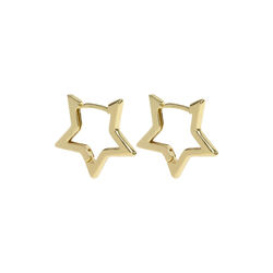 Winona - Star Hoop øreringer, gull, timi of Sweden