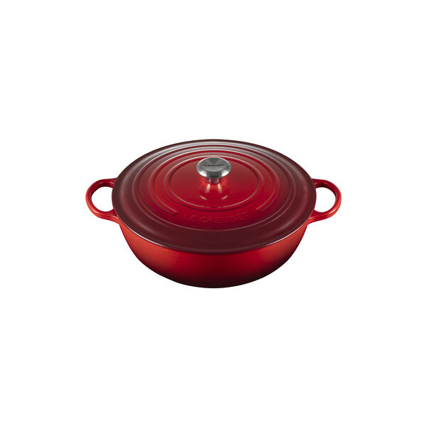 Signature st&oslash;pejern stekegryte &Oslash; 32 cm, cerise, Le Creuset