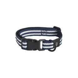 HAY hundehalsb&aring;nd S/M, blue/white stripe, HAY