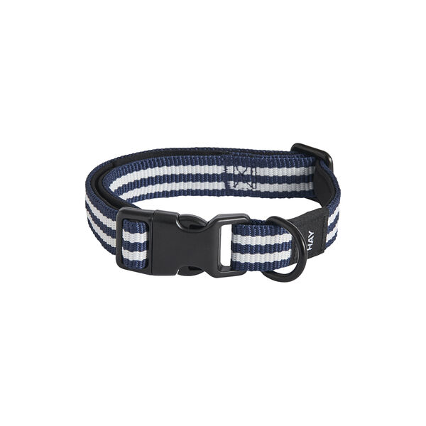 HAY hundehalsb&aring;nd S/M, blue/white stripe, HAY