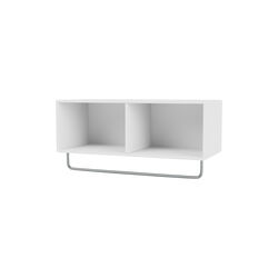 COAT Shelf with Clothes Rack, 101 new white, Montana Furniture
