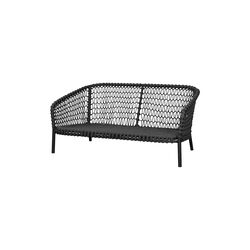Ocean large 2-seter sofa, dark grey, Cane-line