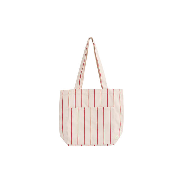 Outdoor Market Tote Bag, beige with red stripe, HAY