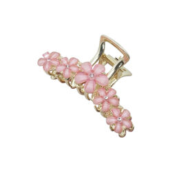 H&aring;rklype med blomstersteiner, rosa, 7 DAYS