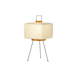 Akari 7A gulvlampe, white/orange, Vitra 