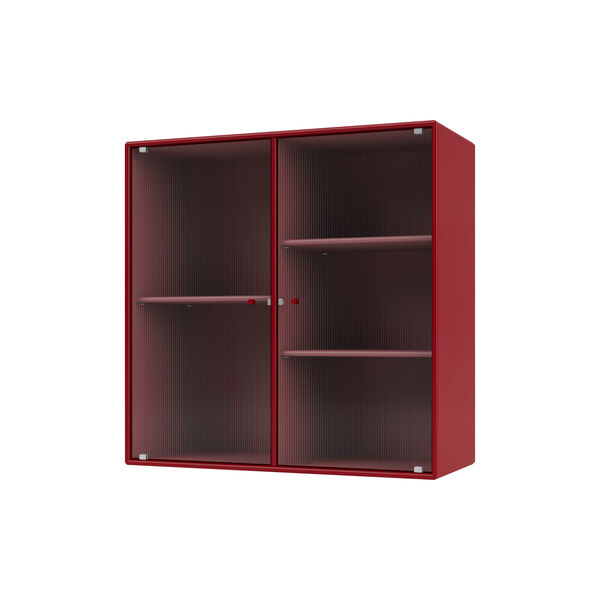 RIPPLE II vitrineskap, 165 beetroot, Montana Furniture