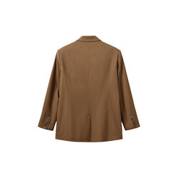 AVIANASW OVERSIZE PINSTRIPE BLAZER, 7164 maple brown, Sofie Schnoor