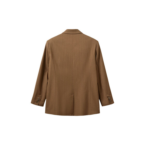 AVIANASW OVERSIZE PINSTRIPE BLAZER, 7164 maple brown, Sofie Schnoor