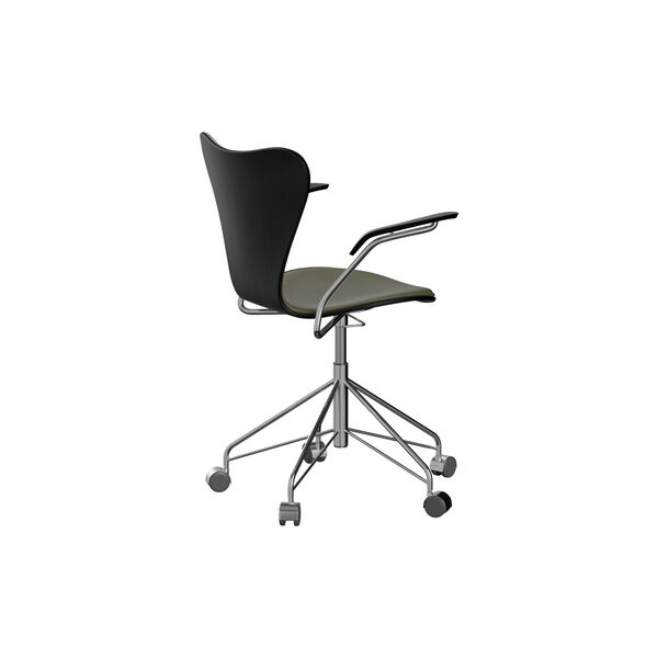 Serie 7&trade; 3217 polstret kontorstol, Essential moss green, Fritz Hansen