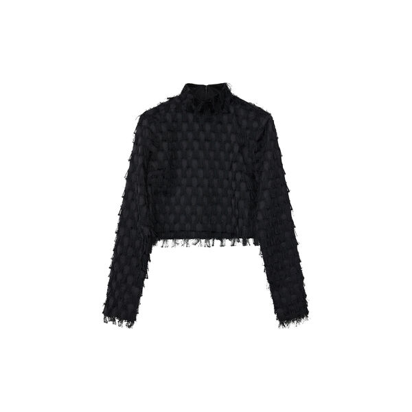 Lynette Abstract Fringes, black, DAY Birger ét Mikkelsen