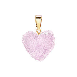 Jelly Heart Pendant Classic Connector, tuttifrutti, Crystal Haze