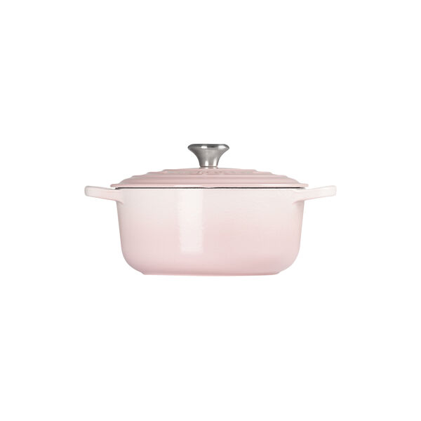 Signature st&oslash;pejern rund gryte &Oslash; 20 cm, shell pink, Le Creuset