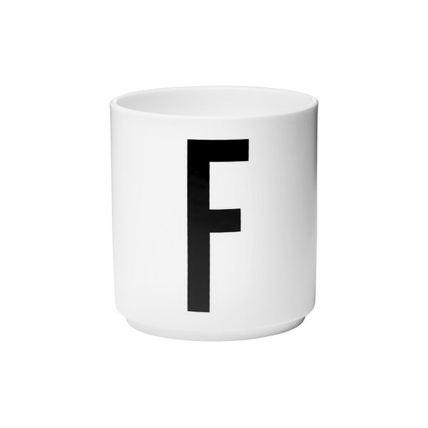 Arne Jacobsen porselenskopp, F, Design Letters