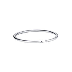 AN-O armb&aring;nd, rhodium, bangle up