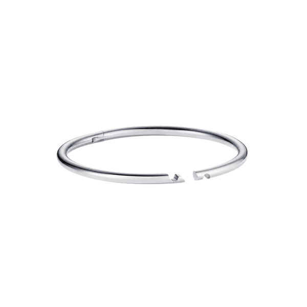 AN-O armb&aring;nd, rhodium, bangle up