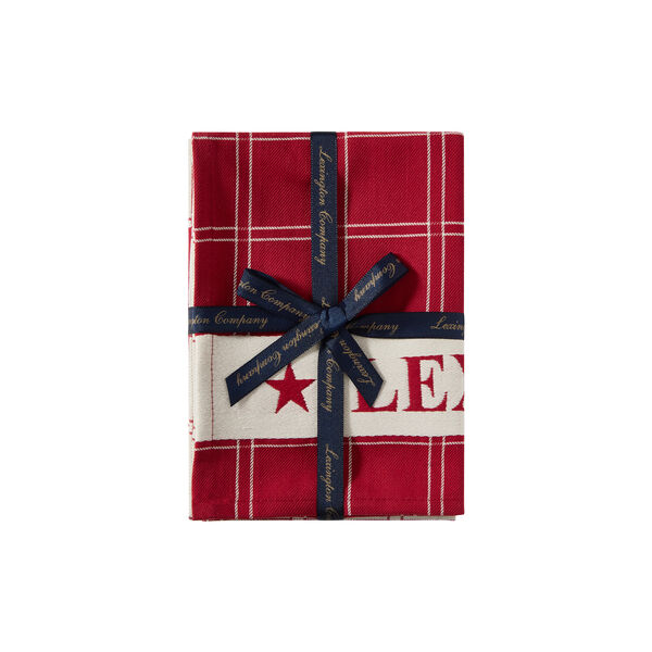 Cotton Jacquard Kitchen Towel | Red/White | Kj&oslash;kkenh&aring;ndkle, Lexington