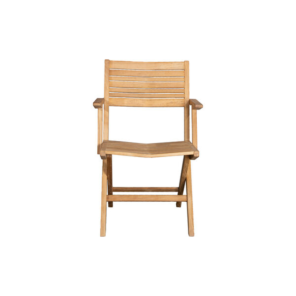 Flip klappstol med armlener, teak, Cane-line