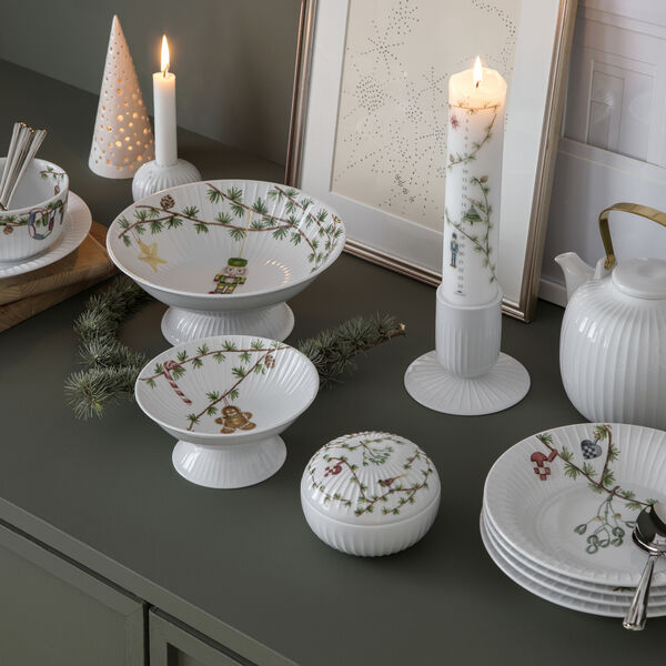 Hammersh&oslash;i Christmas sk&aring;l p&aring; fot, K&auml;hler