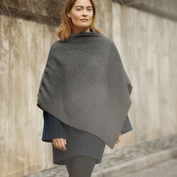 Pleece Poncho, dark grey Pleece Poncho, dark grey, Design House Stockholm