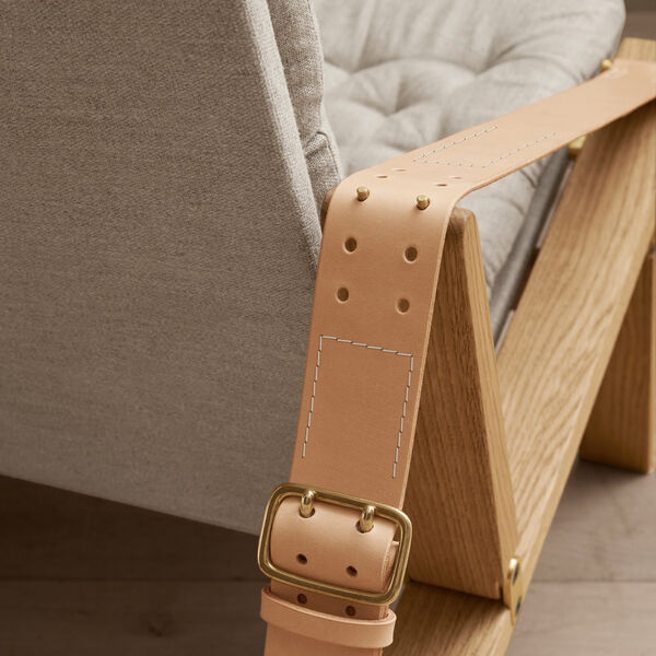 FK11 Plico loungestol, hvitoljet eik/natur, Carl Hansen & S&oslash;n
