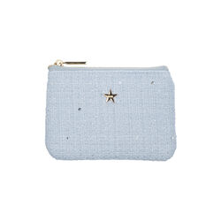 Tweed Mini Pouch, cool baby blue, DARK department