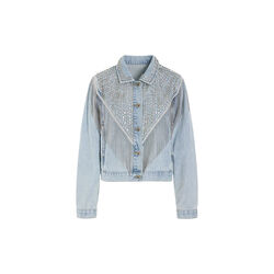 Priya Gem Jacket, light denim, HUNK&Oslash;N