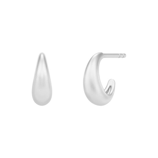 Sparrow mini hoops, rhodium, Julie Sandlau
