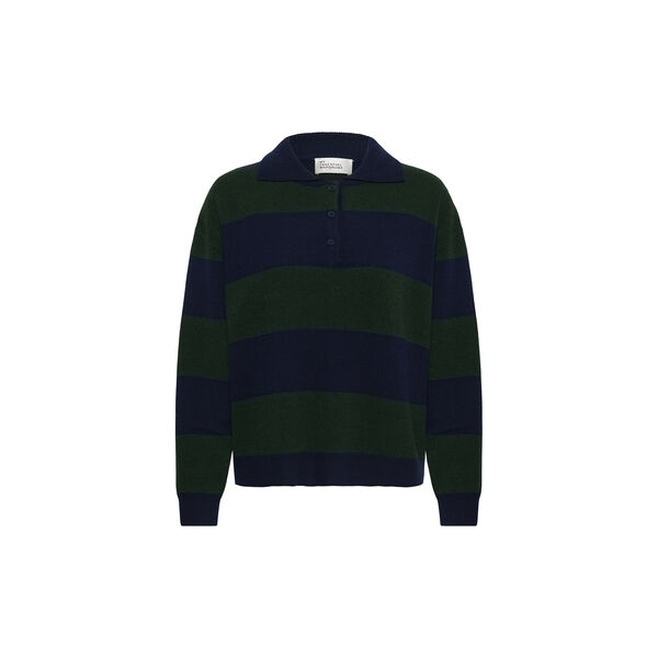 MWJola Knit Polo Pullover, douglas  w. navy stripe, My Essential Wardrobe