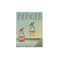 Bergen Ulriksbanen plakat, 40x30 cm, ViSSEVASSE