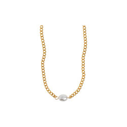 Estelle - perle kjede halskjede, gull, timi of Sweden