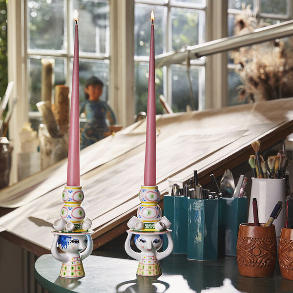 Lady with Hat lysestake, pink, Bj&oslash;rn Wiinblad