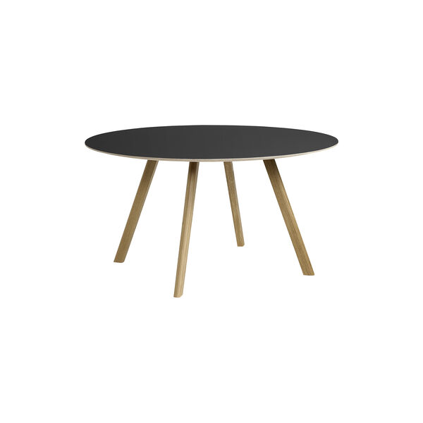 CPH25 spisebord, clear lacquer oak/black, HAY