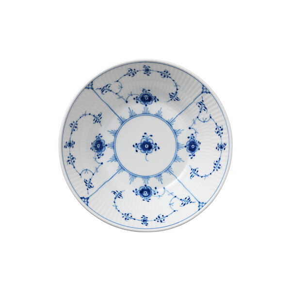 Musselmalt Riflet dyp tallerken Ø 17 cm, Royal Copenhagen